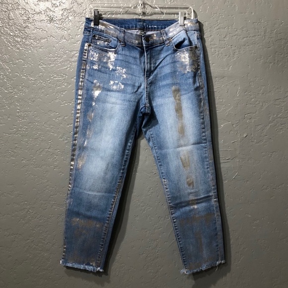 SoHo boyfriend ankle jeans with silver flecks - Picture 2 of 6